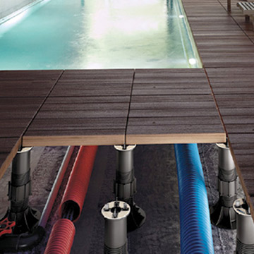 Specialty Products Deck pedestals cutaway image